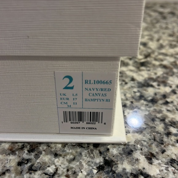 Polo Ralph Lauren Hamptyn HI baby infant crib shoes booties new 3-6 month size 2 - Picture 13 of 13